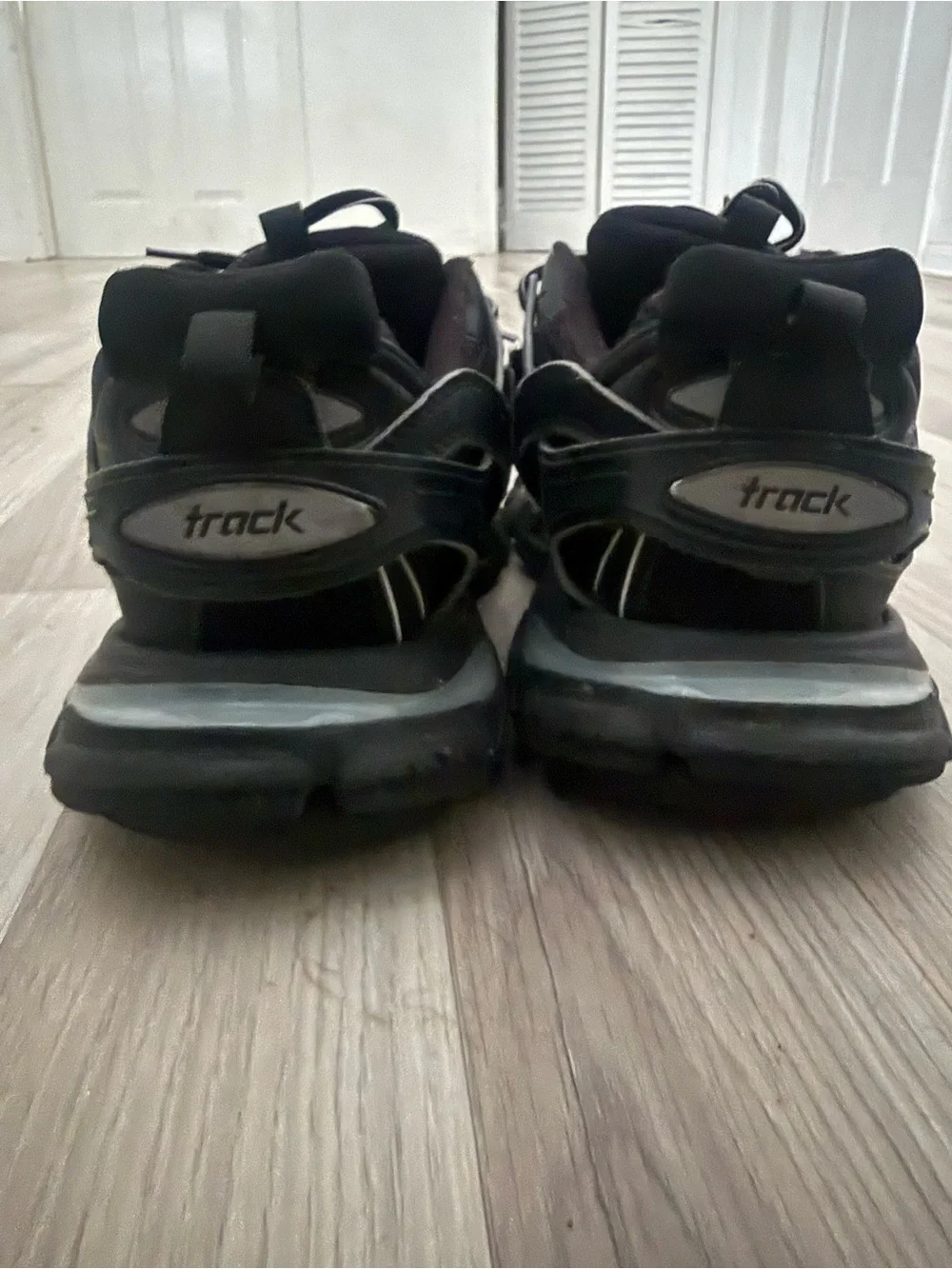 Balenciaga Black Men's Trail-Style Sneakers